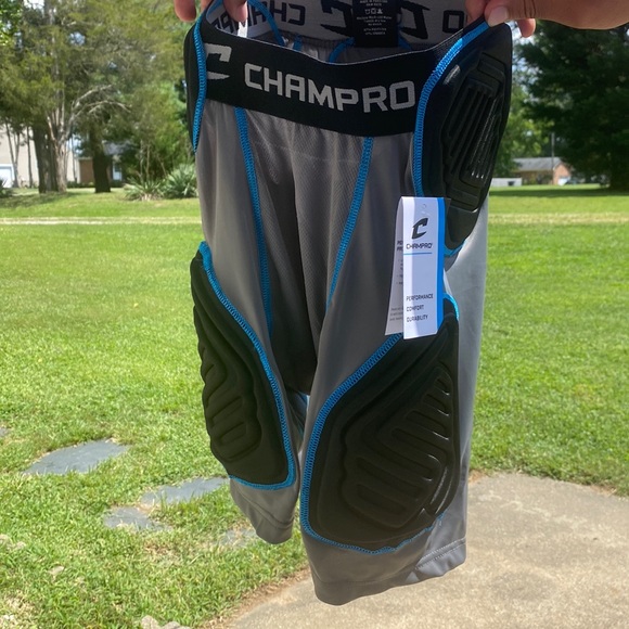 Short De Compression Champro Pour Homme - 88% Polyester/12% élasthanne, Coupe Haute Compression, Poche Intérieure